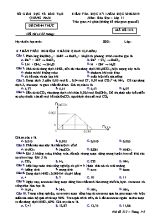 Đề kiểm tra học kỳ I môn Hóa học Lớp 11 - Mã đề 312 - Năm học 2018-2019 - Sở giáo dục và đào tạo Quảng Nam